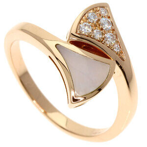 BVLGARI Diva Dream Shell Diamond Ring in 18K Pink Gold for Women